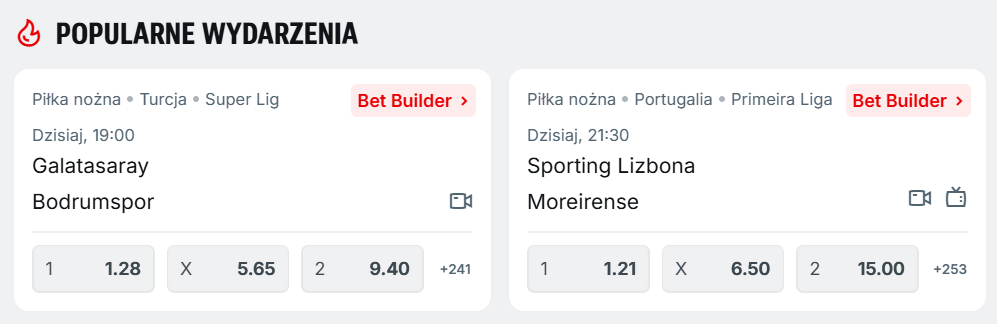 Popularne wydarzenia na stronie buka