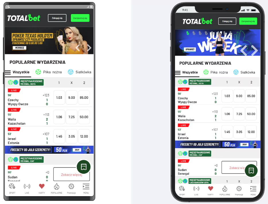 TOTALbet aplikacja mobilna